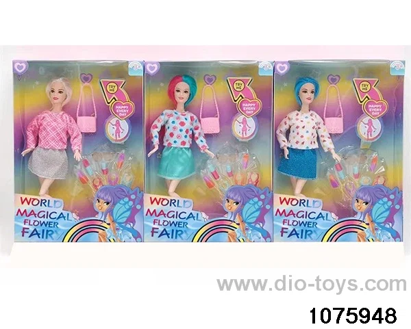 11.5 inch 12 jointed doll set in window box