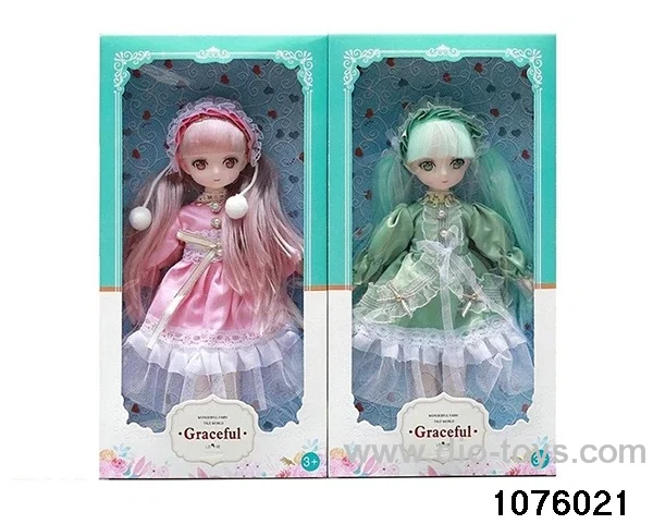 14 inch 12 jointed doll set in window box