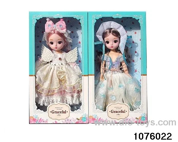 14 inch 12 jointed doll set in window box