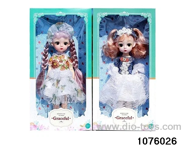 14 inch 12 jointed doll set in window box