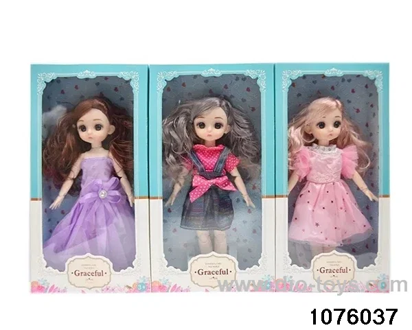 14 inch 12 jointed doll set in window box