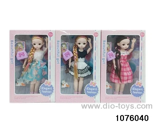14 inch 12 jointed doll set in window box