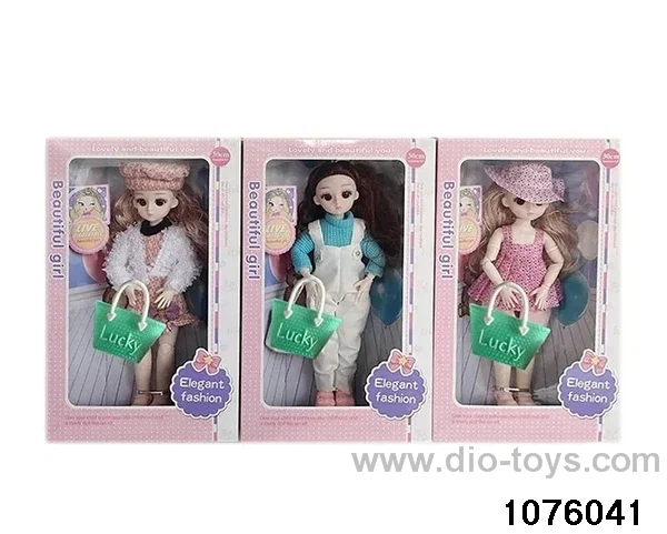 14 inch 12 jointed doll set in window box