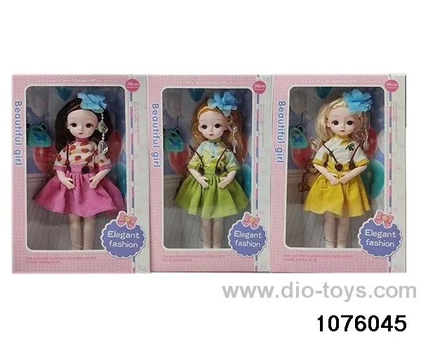 14 inch 12 jointed doll set in window box