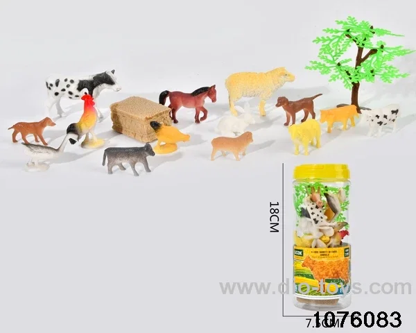 16pcs Pasture animal set
