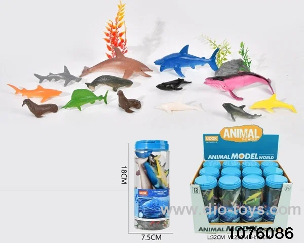 16pcs sea animal set（12 barrel/box）