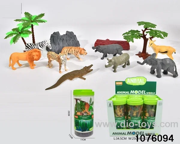 13pcs wild animal set（6 barrel/box）
