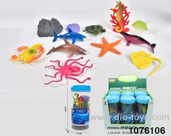 13pcs sea animal set（6 barrel/box）