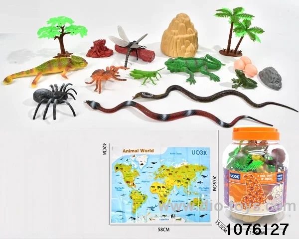 19pcs reptiles set