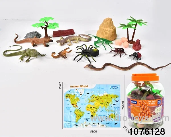 19pcs reptiles set