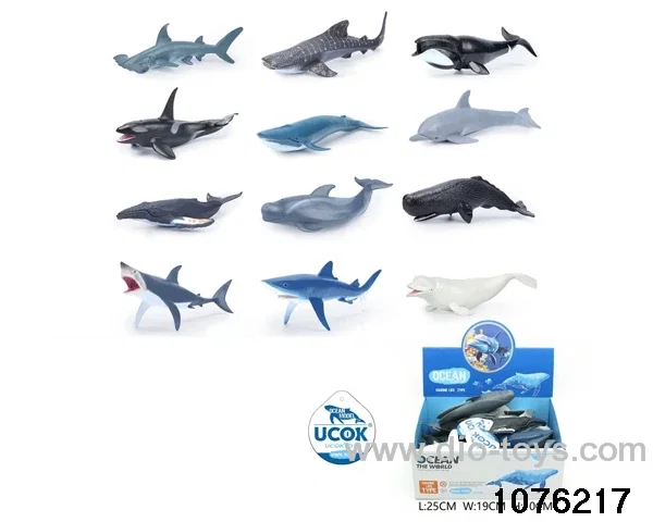 12pcs 8 inch sea animal set