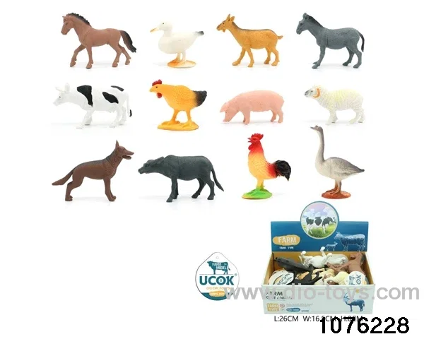 12pcs 5 inch Pasture animal set
