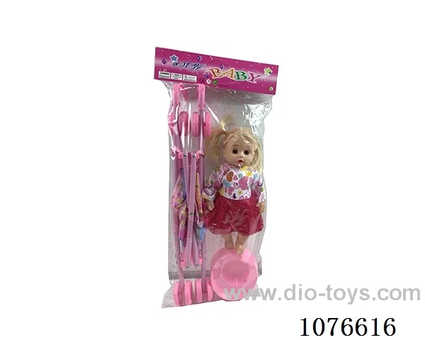 12inch doll with trolley