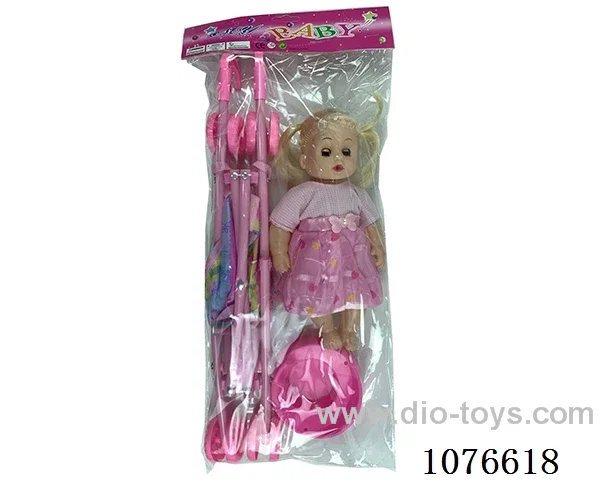 12inch doll with trolley