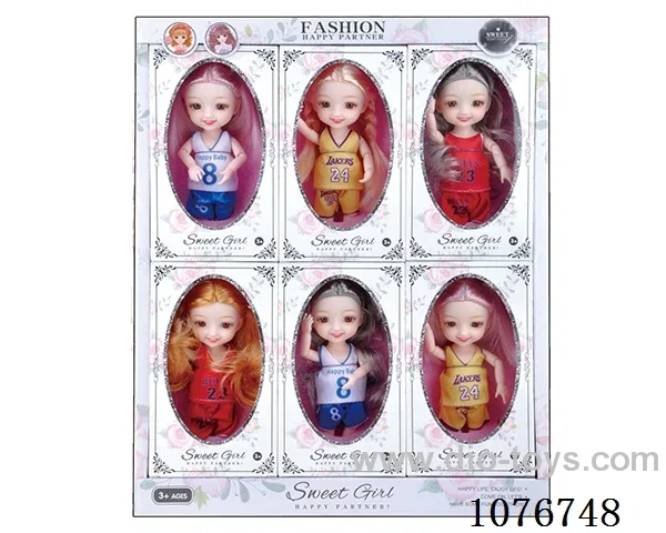 6inch doll 6pcs
