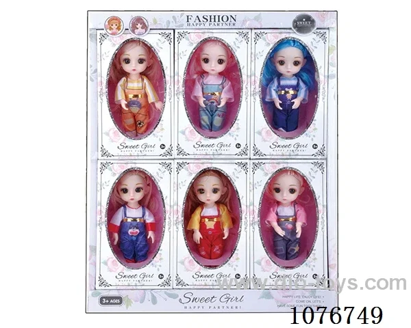 6inch doll 6pcs