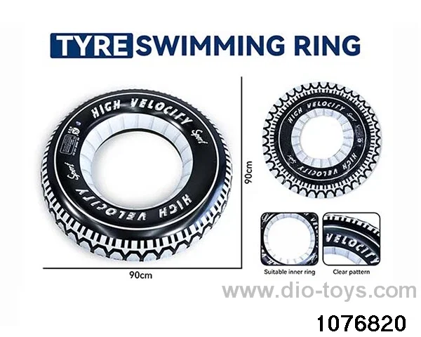 inflatable swimming ring in opp bag