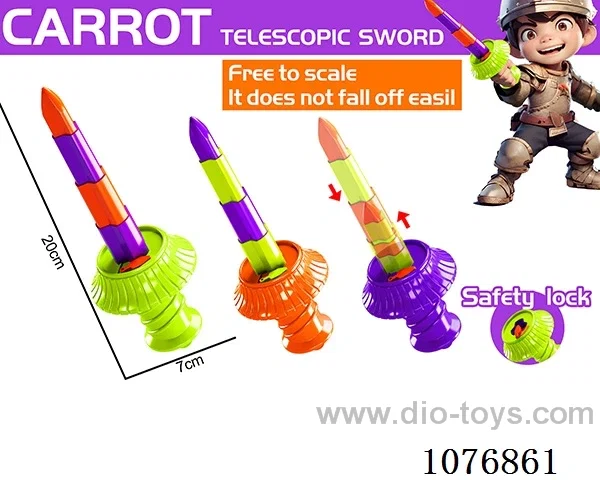 Turnip telescopic sword
