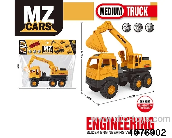 Skidding Engineering Vehicle in PP bag with header