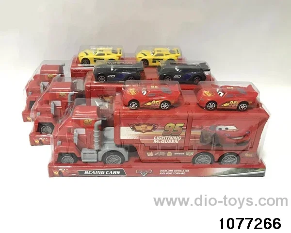 Inertia Vehicle + 2pcs  pull back car in PVC cover
