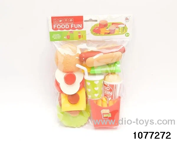 assembled burger joint in PP bag with header