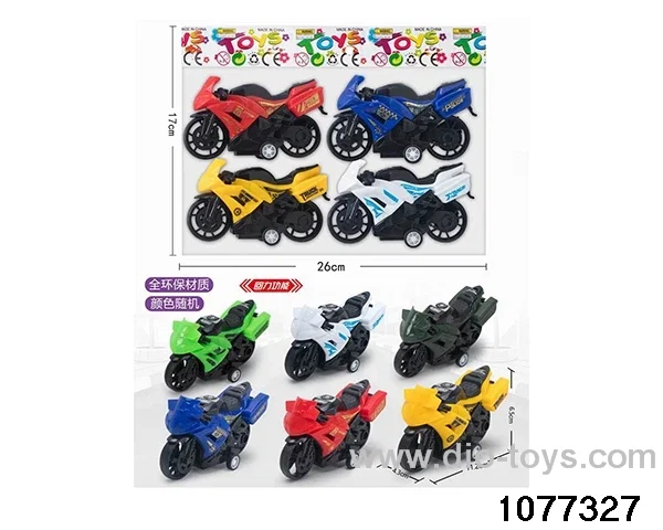 pull back motorbikes in opp bag
