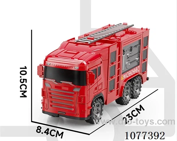 Inertial fire truck