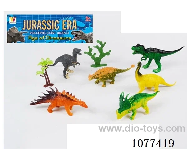 6 dinosaur sets (6.5 inches)