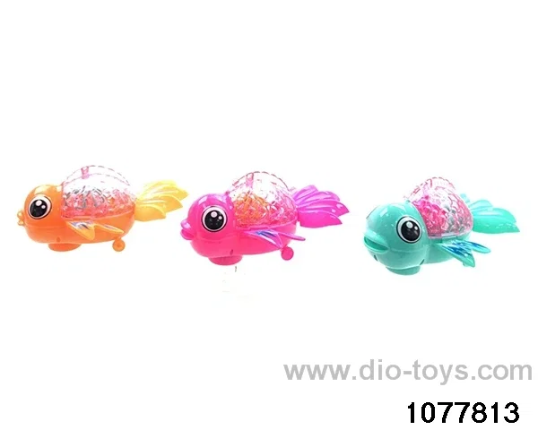 Electric Musical Flashing Goldfish in opp bag