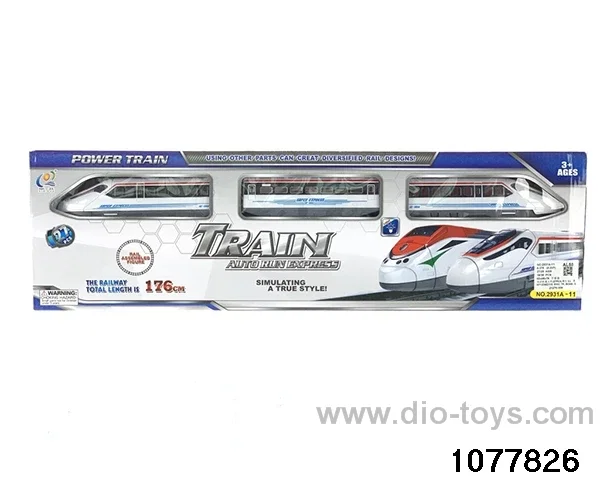 Electric Railway Train(27PCS,with light) in window box