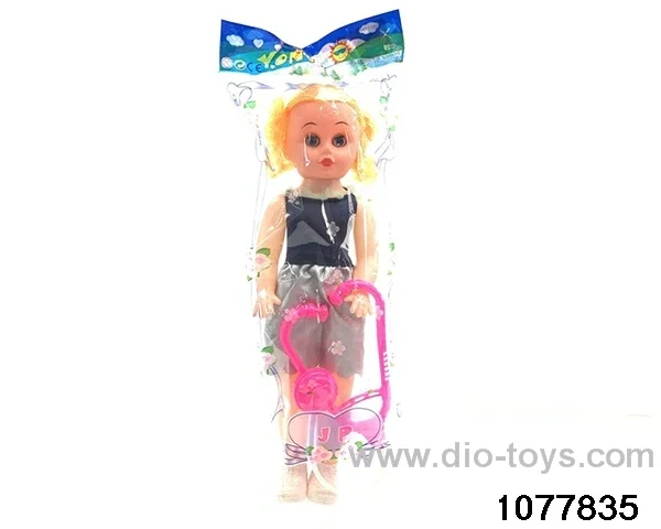 19 inch doll with rattle/medic in opp bag