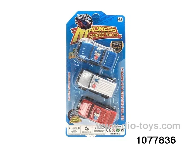 Pull back police car in Blister card