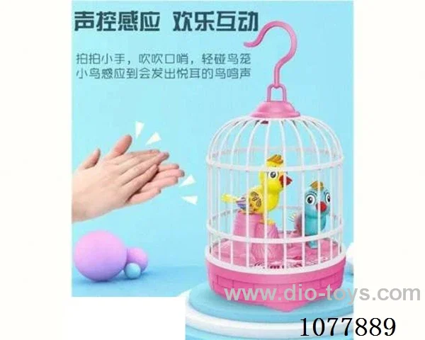 Voice controlled bird cage for two birds W L/M