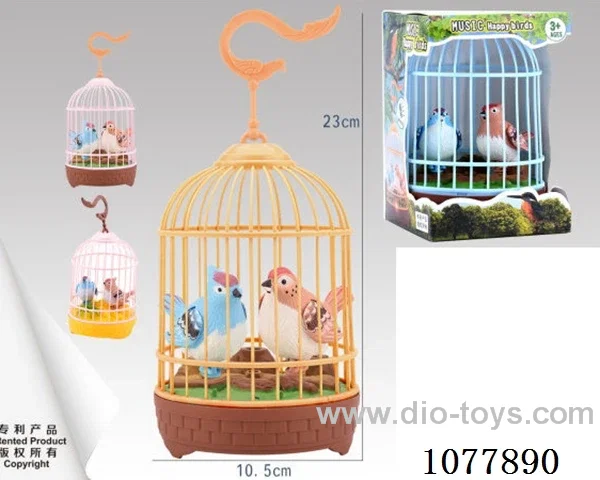 Voice controlled bird cage for two birds W L/M