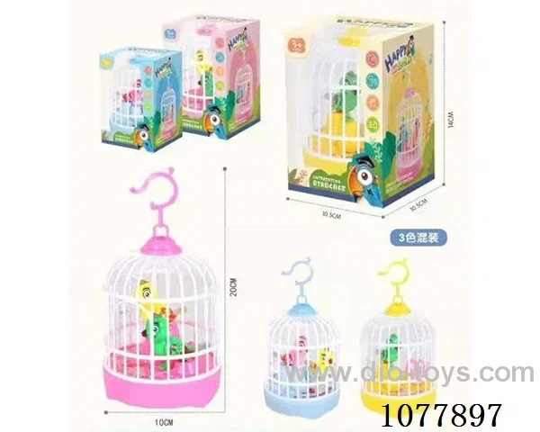 Voice controlled bird cage for two birds W L/M