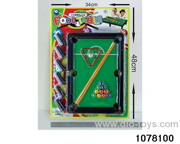 billiards in Blister card