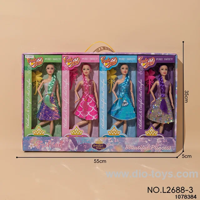 11 inch 11 joints doll set in color box