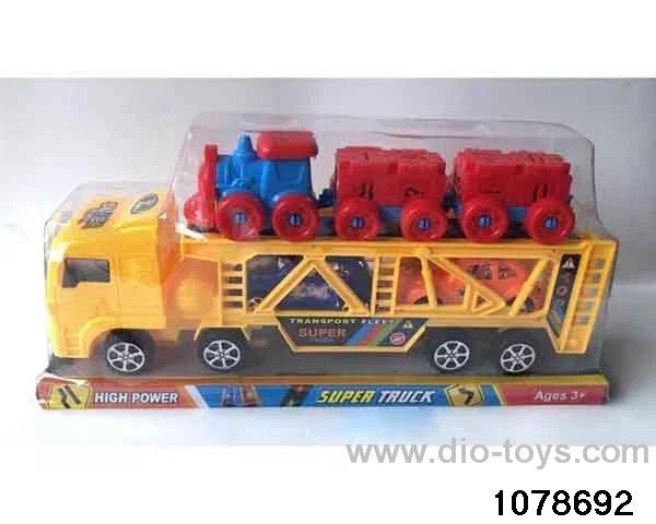 inertial tractor-trailer in PVC cover