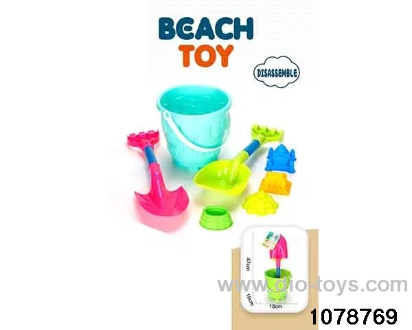 7pcs beach toy in Net bag