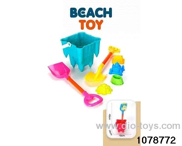 7pcs beach toy in Net bag