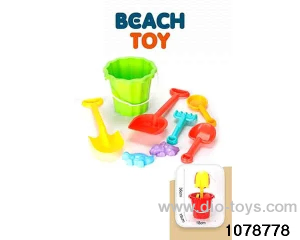 8pcs beach toy in Net bag