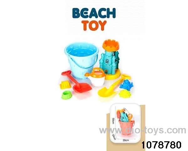 9pcs beach toy in Net bag