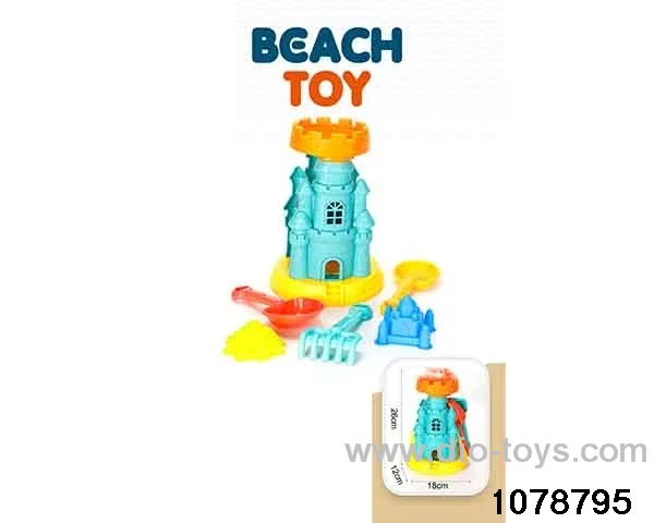 6pcs beach toy in Net bag