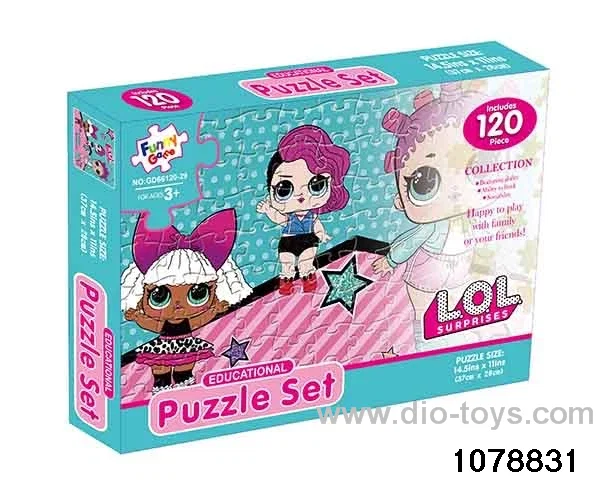 120pcs puzzle in color box