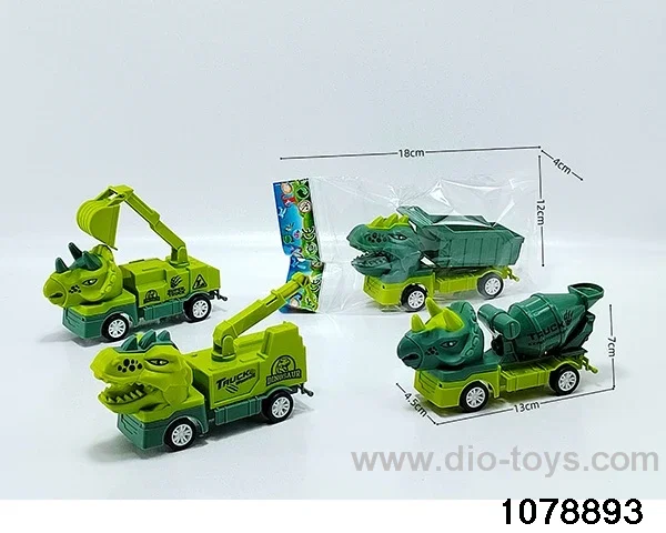 Pull Back Dinosaur Car in opp bag