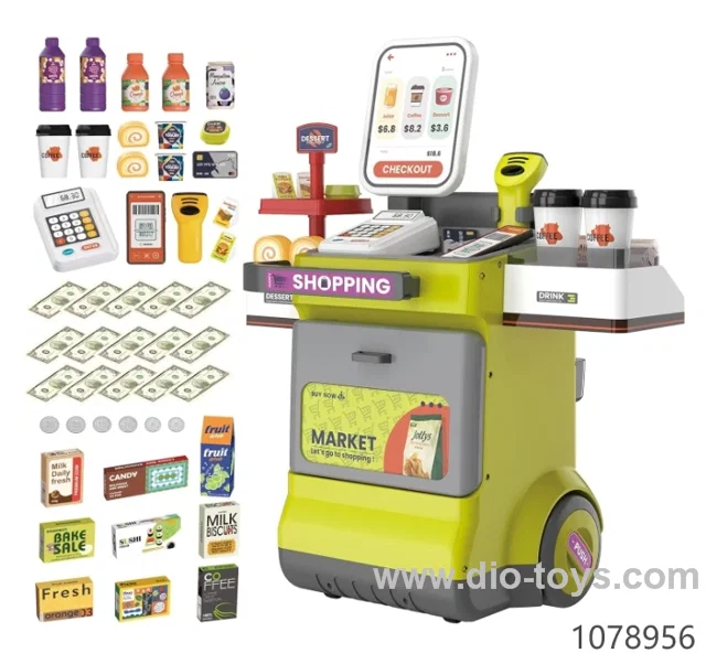 Supermarket Playset Pretend Play Cash Register Toy