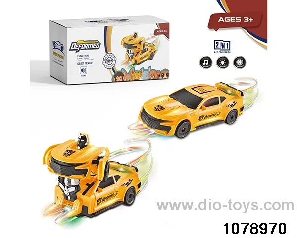 Electric Transformer Police Car (with lights and music) in color box