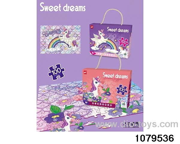 100pcs puzzle in color box