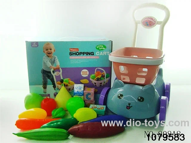 Shopping cart with 17 pcs in color box
