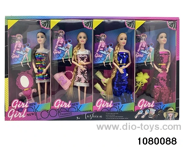 11.5 inch 9 jointed doll set in display box